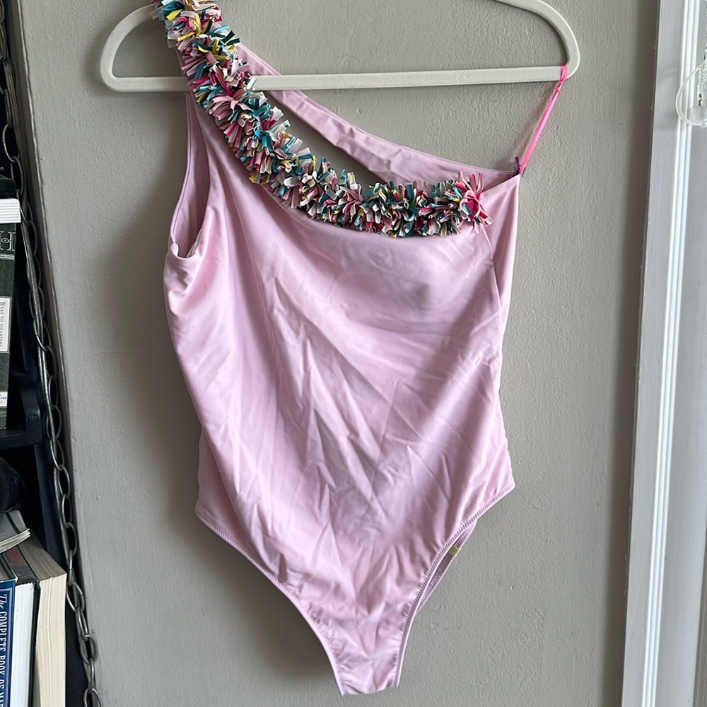 Summer salt ‘The Sidestroke’ One Shoulder Swim confetti Limited Edition size 12